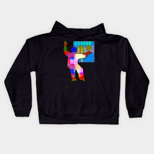 Martial Art Infront Of Art Three Kids Hoodie